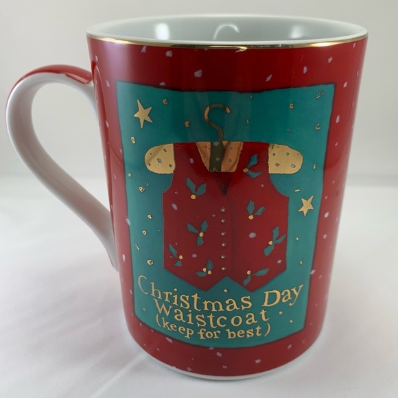 Santa Clothes for Christmas Eve Deliveries Coffee Mug Dept 56 Judith Glover 1999 - Picture 2 of 6